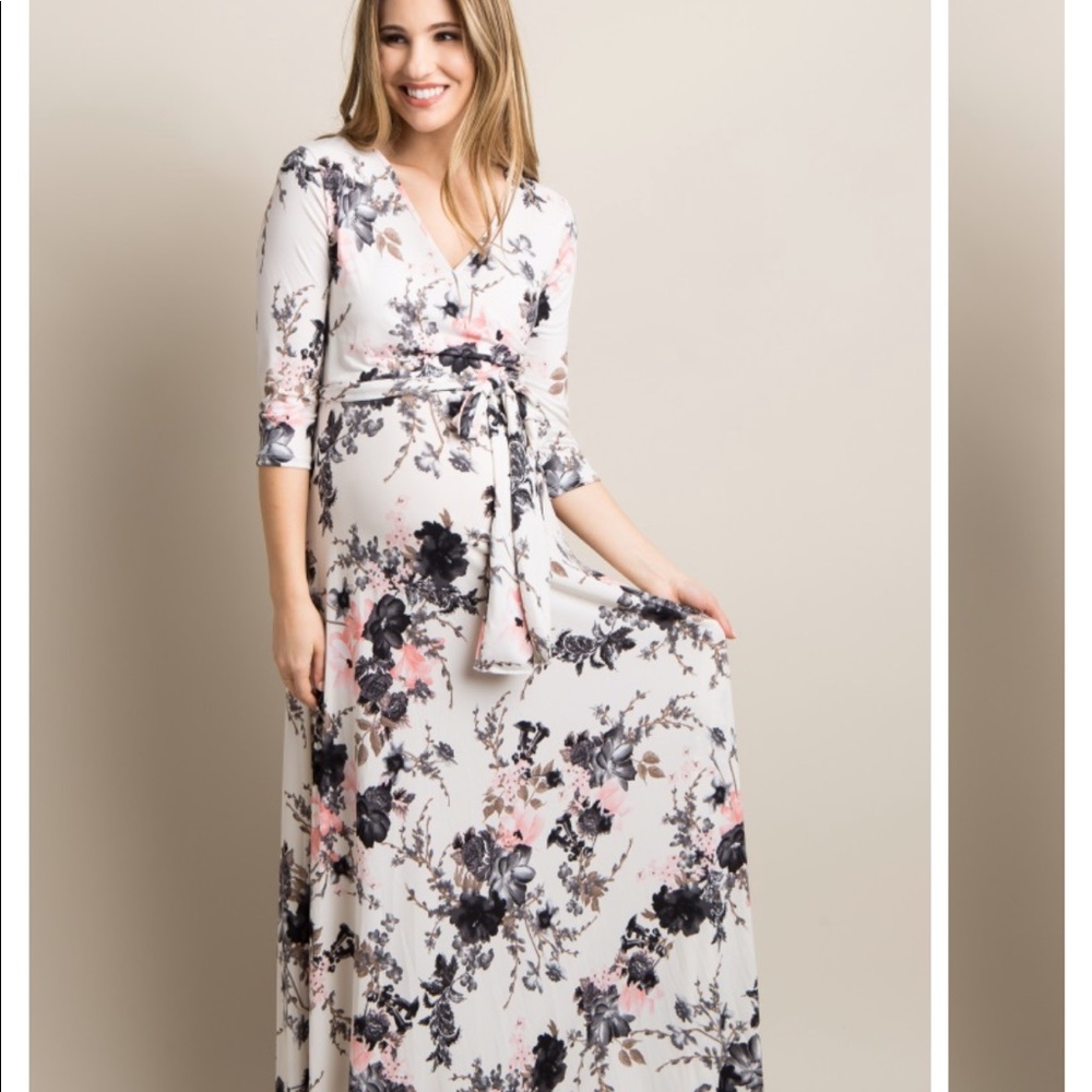 Pinkblush Floral Maternity/Nursing Dress